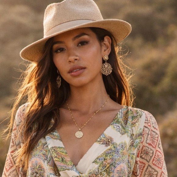 Free People Aleena Printed Boho Top Medium - Picture 11 of 12